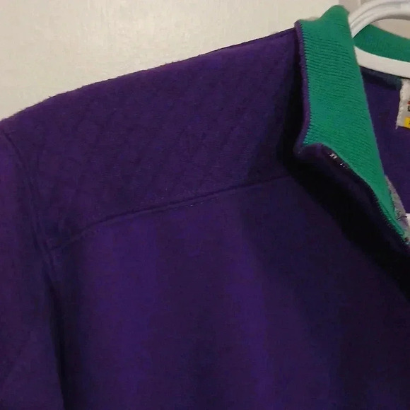 Vintage purple  sweater with rose applique - Picture 6 of 9